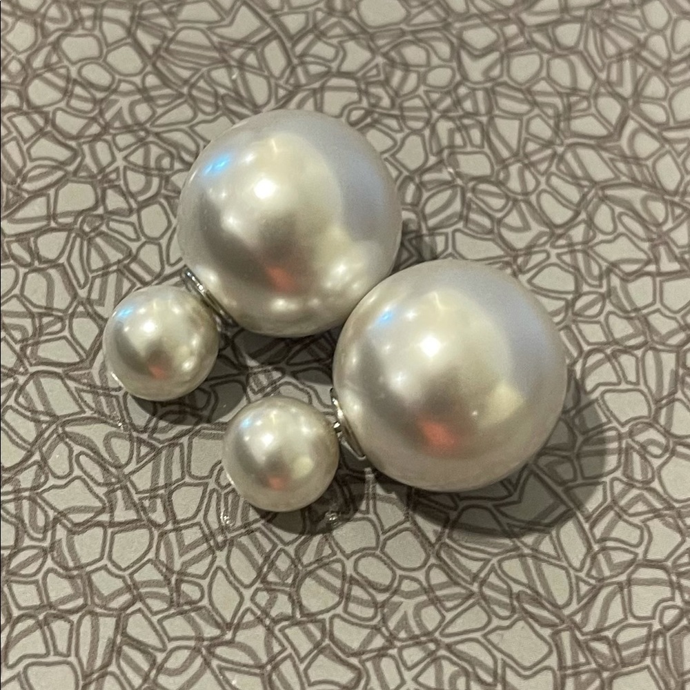 Pearl High Low Earrings